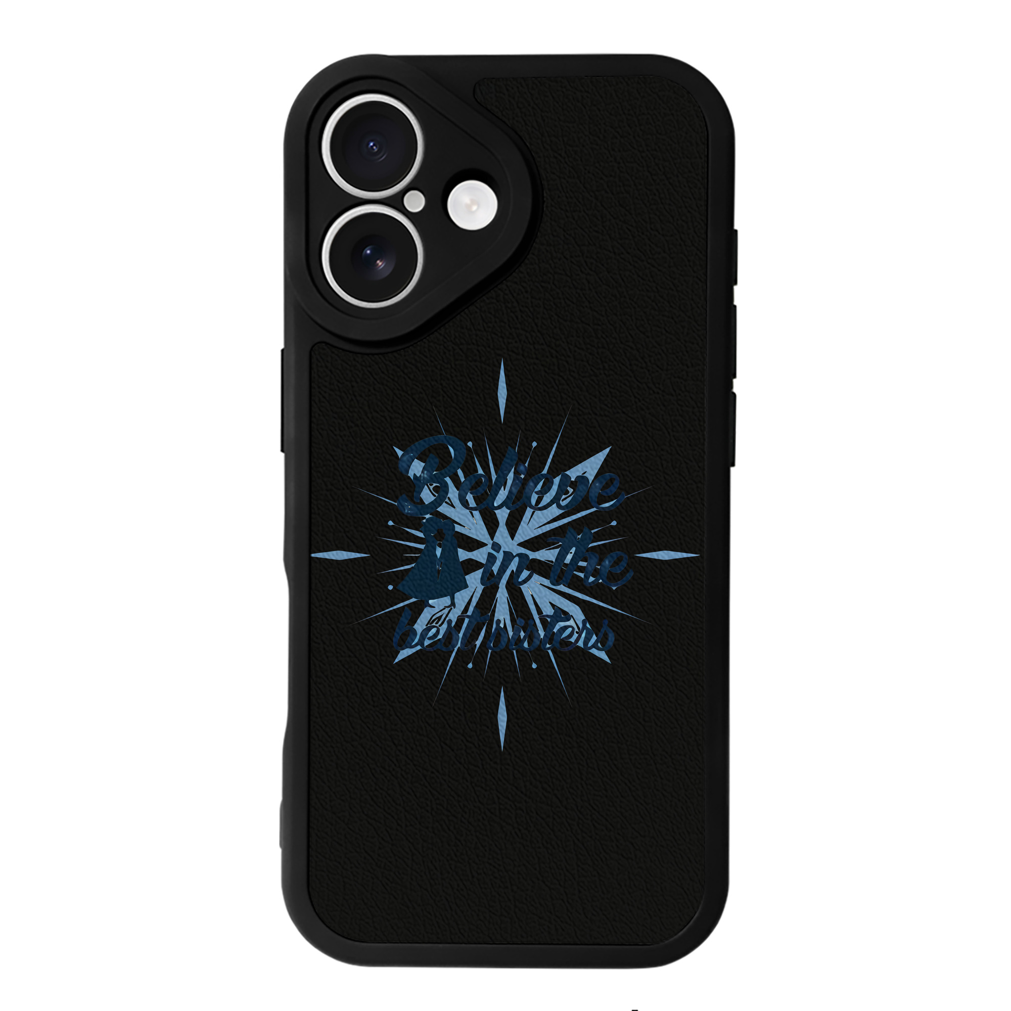 （画像用） アナと雪の女王 アンナ エルサ Frozen Anna Elsa 【iPhone 16シリーズ対応】シリコンスマホケース（レザー調） 材質：シリコン